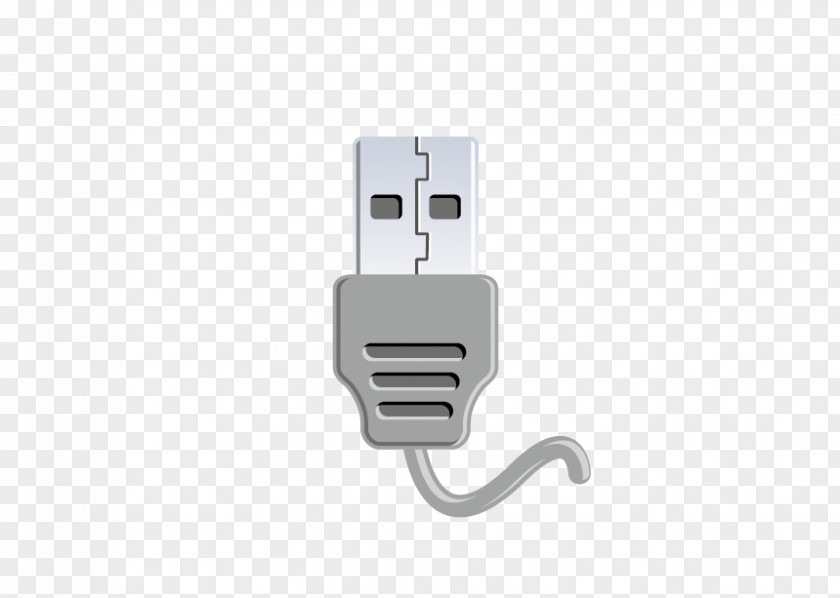 Vector USB Interface Decoration Data Cable Computer File PNG