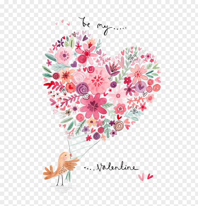 Love Flowers T-shirt Valentines Day Greeting Card Illustrator Illustration PNG