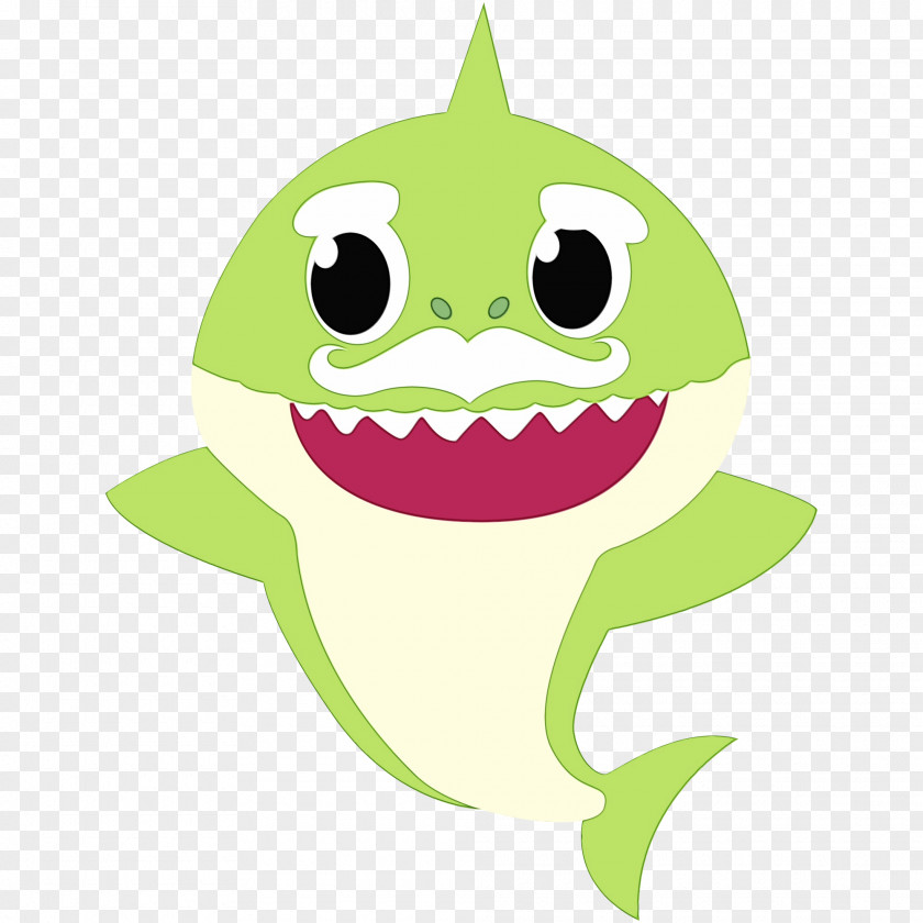 Smiley Plant Baby Shark PNG