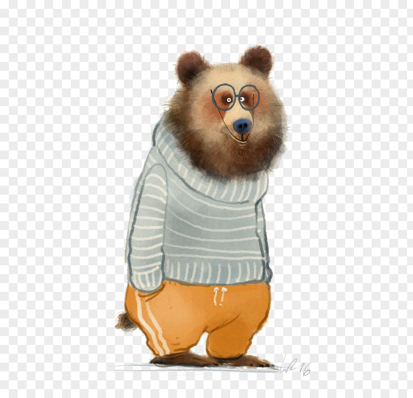 Bear Drawing Art Illustration PNG