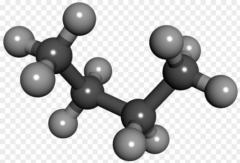 Butane Molecule Molecular Formula Gas Ball-and-stick Model PNG