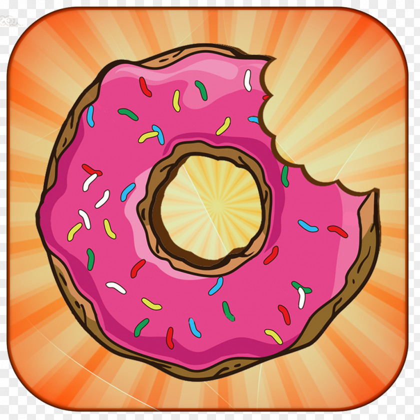 Cartoon Donut Pink M Circle Clip Art PNG