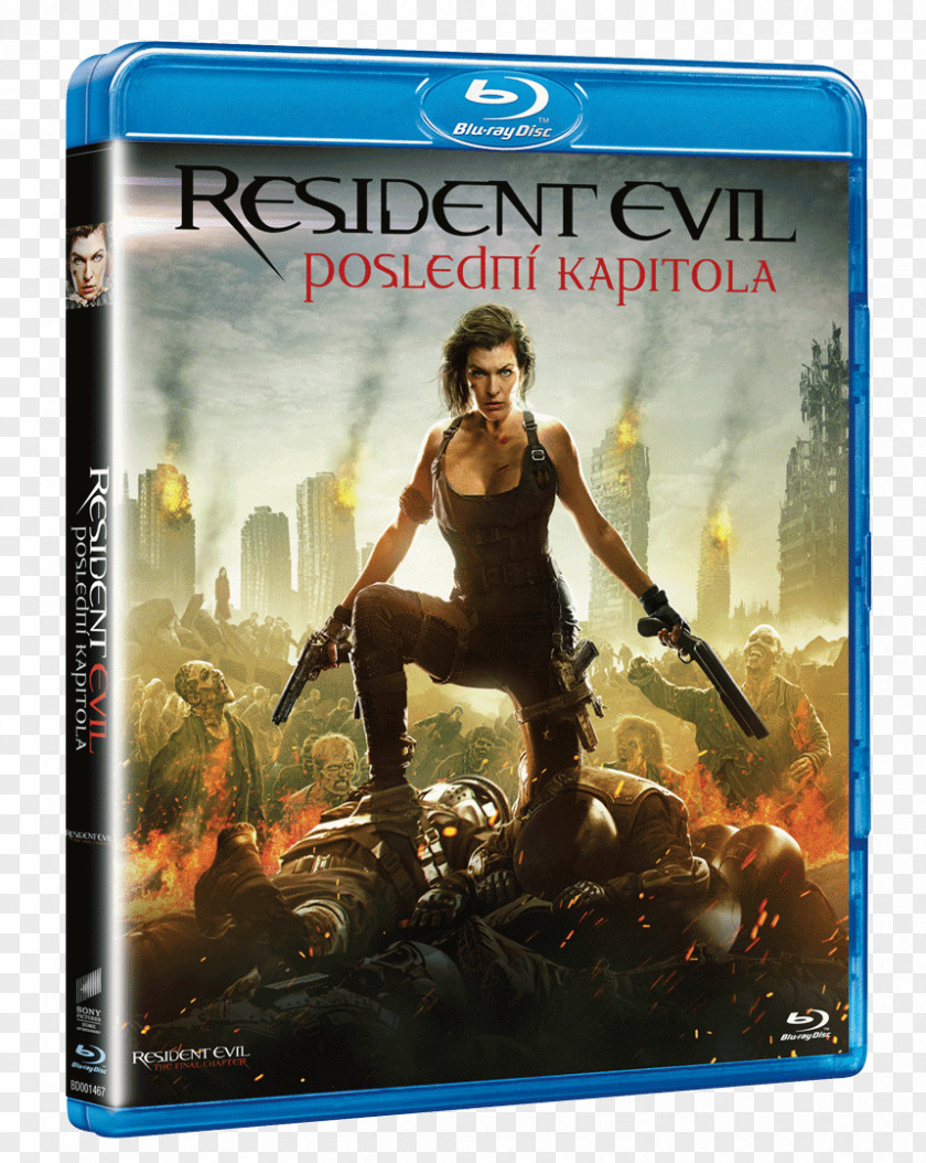 Milla Jovovich Resident Evil Blu-ray Disc 6 Ultra HD 4K Resolution PNG
