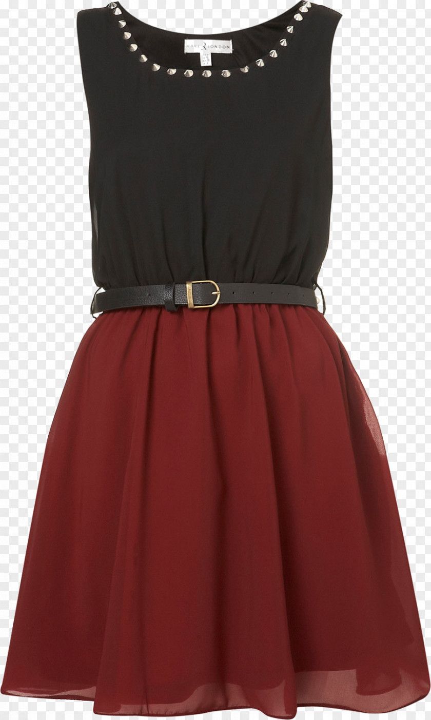 Oxblood Red Little Black Dress Shoulder PNG