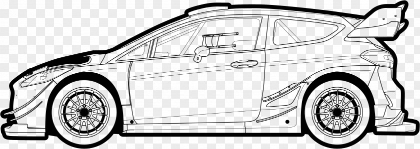 Car Ford Fiesta RS WRC Line Art 2017 World Rally Championship Motor Company PNG