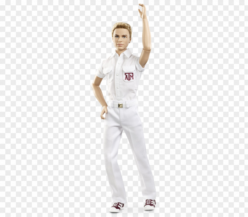 Cheerleader Texas A&M University Ken Aggie Yell Leaders Barbie Doll PNG