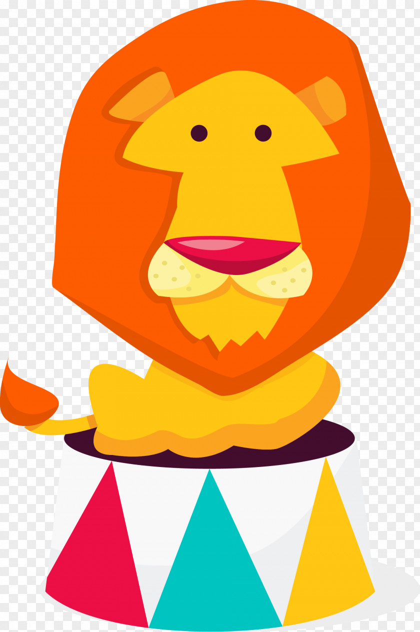Circus Vector Material Lion Performance Clip Art PNG