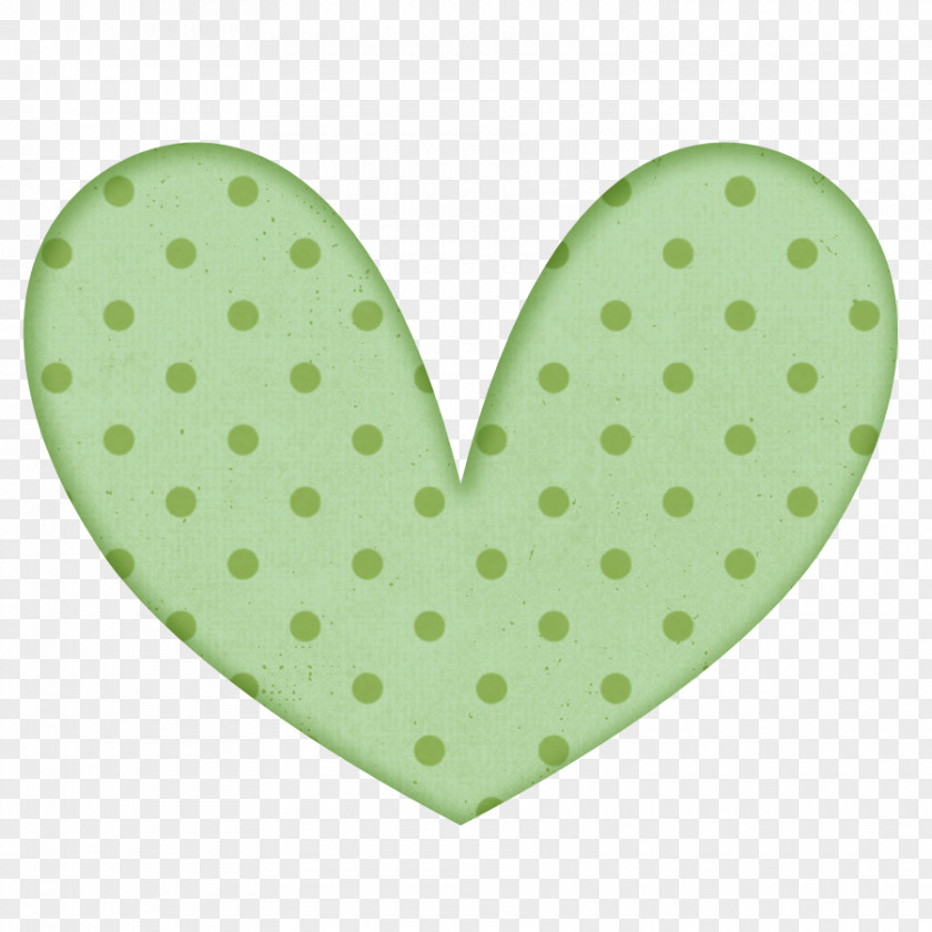 Dots Green Heart Color Pastel Clip Art PNG