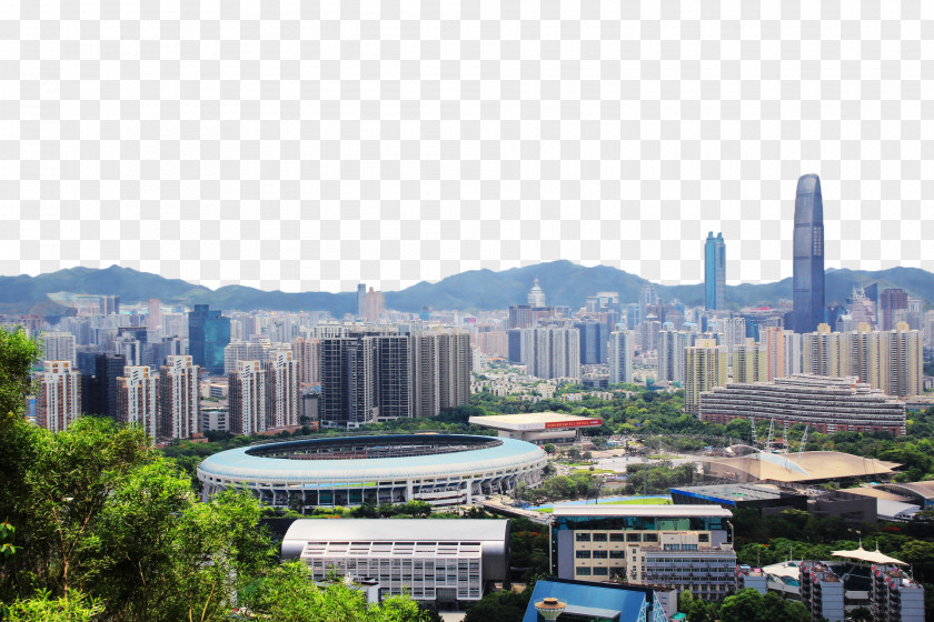 Shenzhen City Panorama PNG