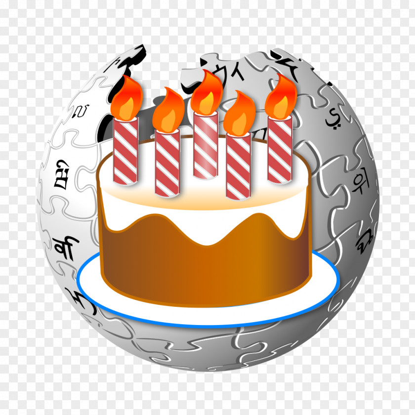Birthdaycake Icon Wikimedia Foundation Wikipedia Logo Online Encyclopedia PNG