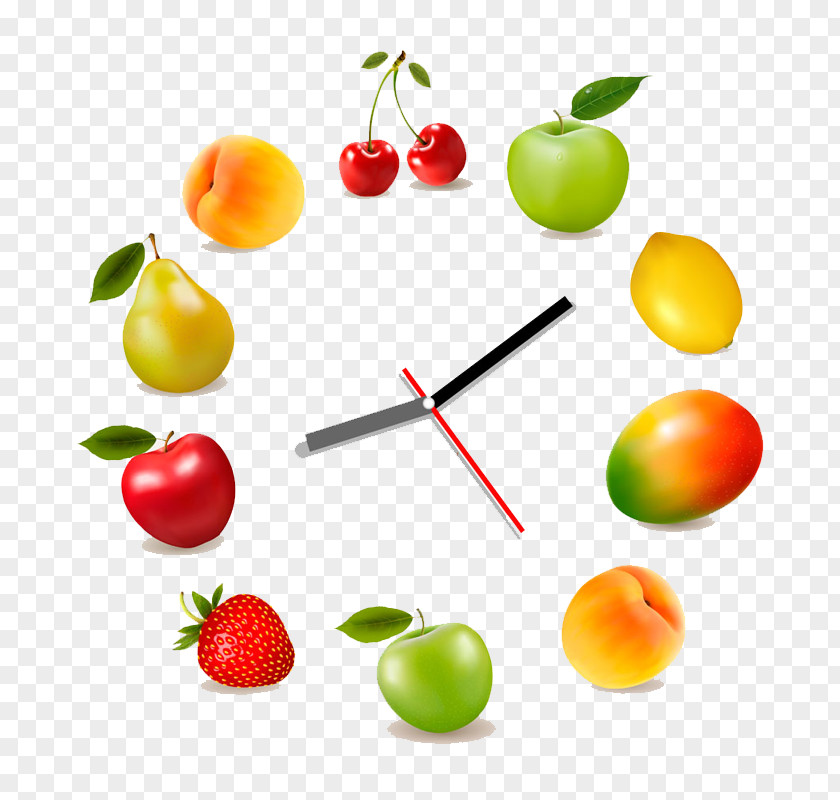 Fruit Clock Juice Nutrition Facts Label PNG