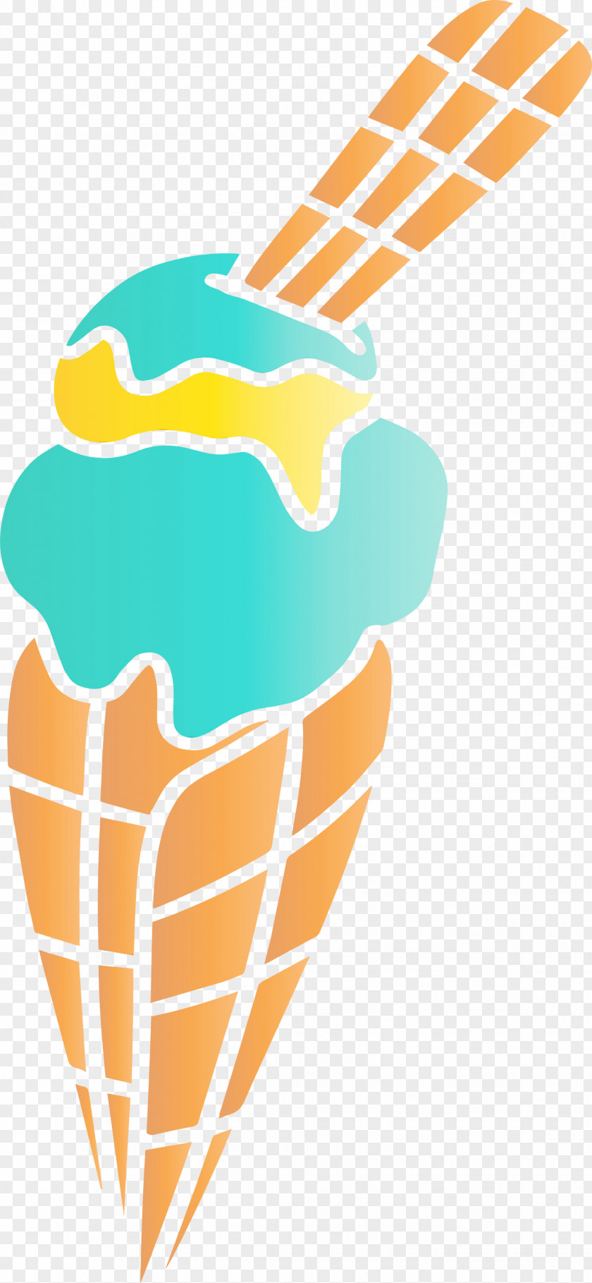 Ice Cream Cone Line Pattern Meter PNG