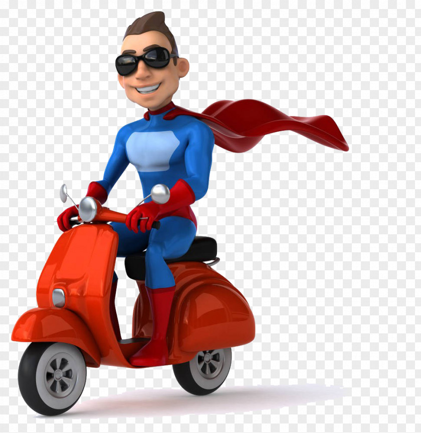Superman Rides A Battery Car Soldier Stock Photography Royalty-free Cartoon PNG