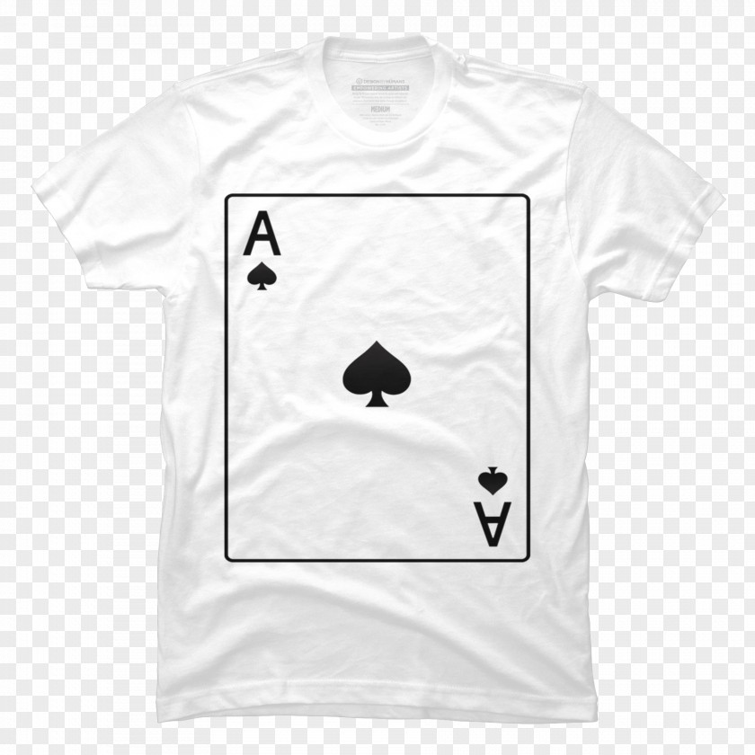 Ace Spade T-shirt Logo White Sleeve Outerwear PNG