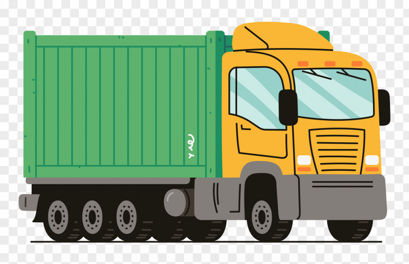 Commercial Vehicle Cargo Truck Freight Transport Semi-trailer Truck PNG