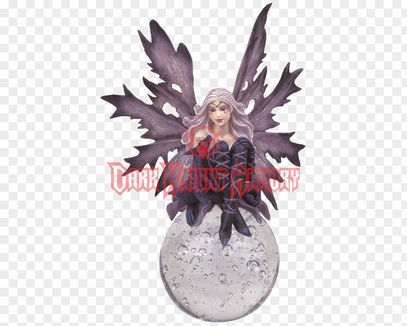 Fairy Figurine Crystal Ball Pixie Statue PNG