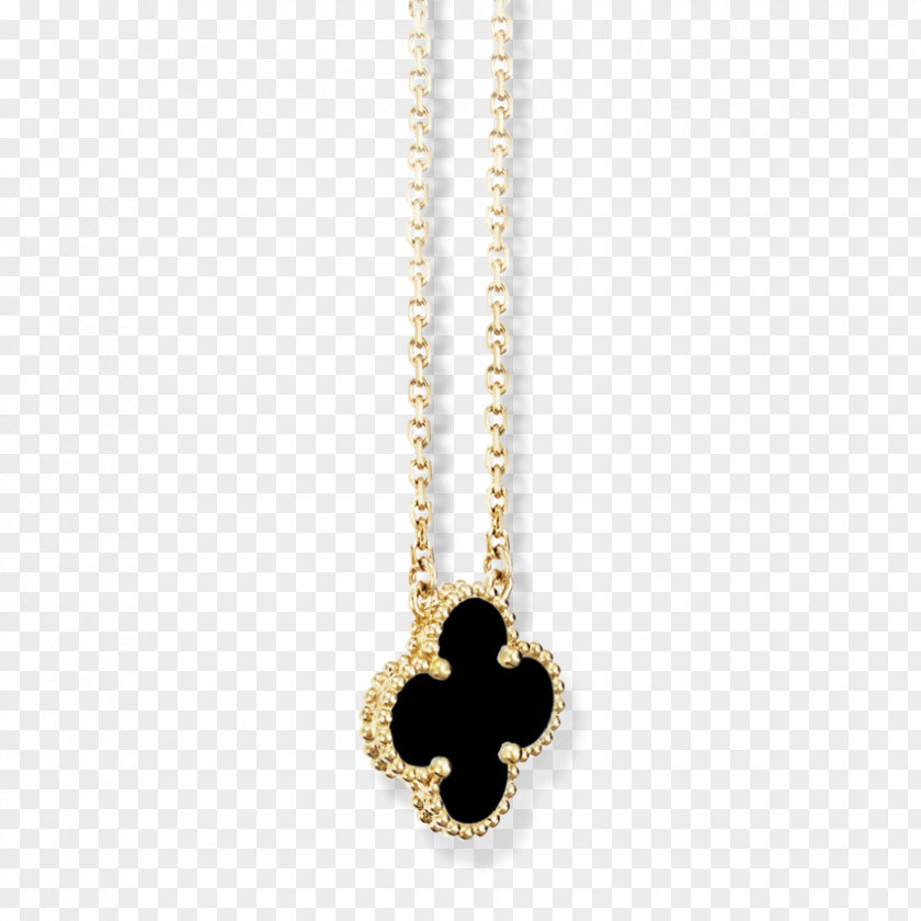 Necklace Locket Van Cleef & Arpels Gold Charms Pendants PNG