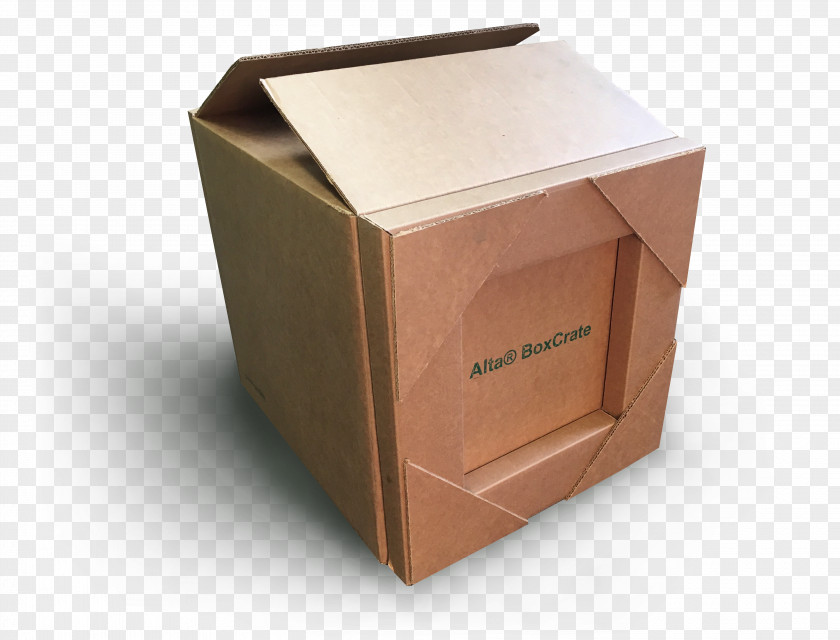 Box Crate Paper Corrugated Fiberboard Carton PNG