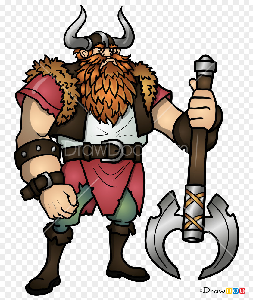 Cartoon Vikings Illustration Drawing Image PNG
