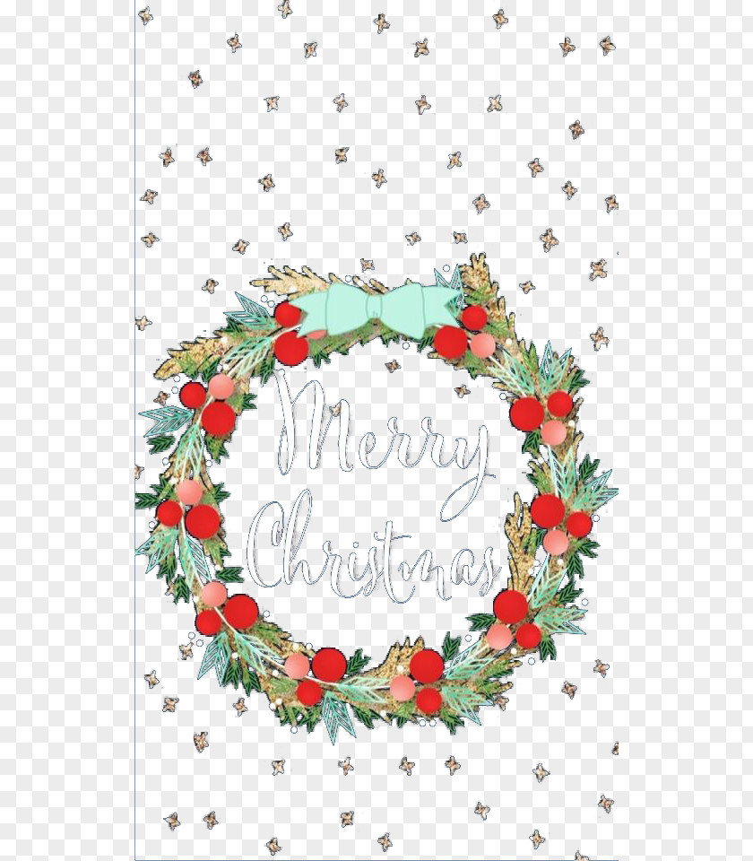 Christmas Wreath Small Floral Background PNG