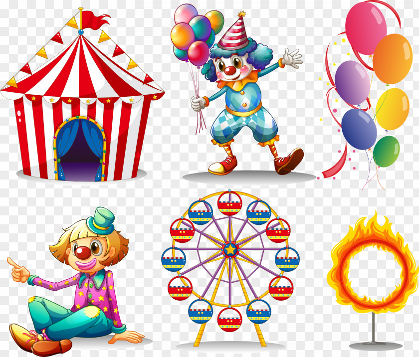 Circus Joker Clown Stock Illustration PNG
