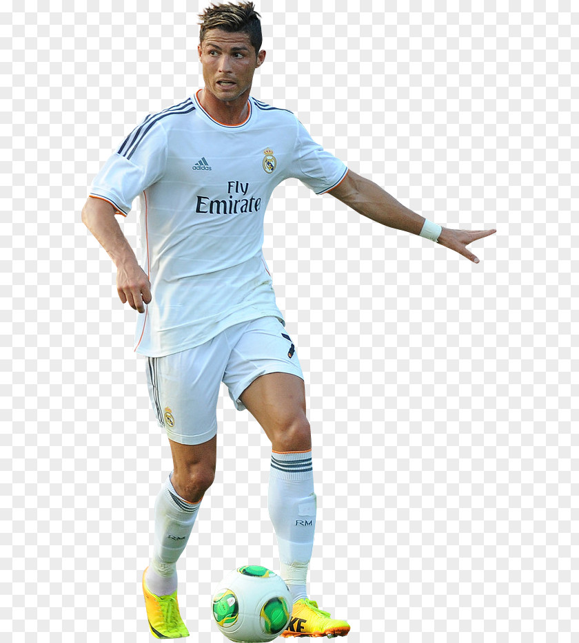 Cristiano Ronaldo Real Madrid C.F. Football Player Rendering PNG