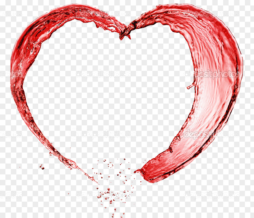 Milk Spalsh Red Wine Heart Stock Photography PNG