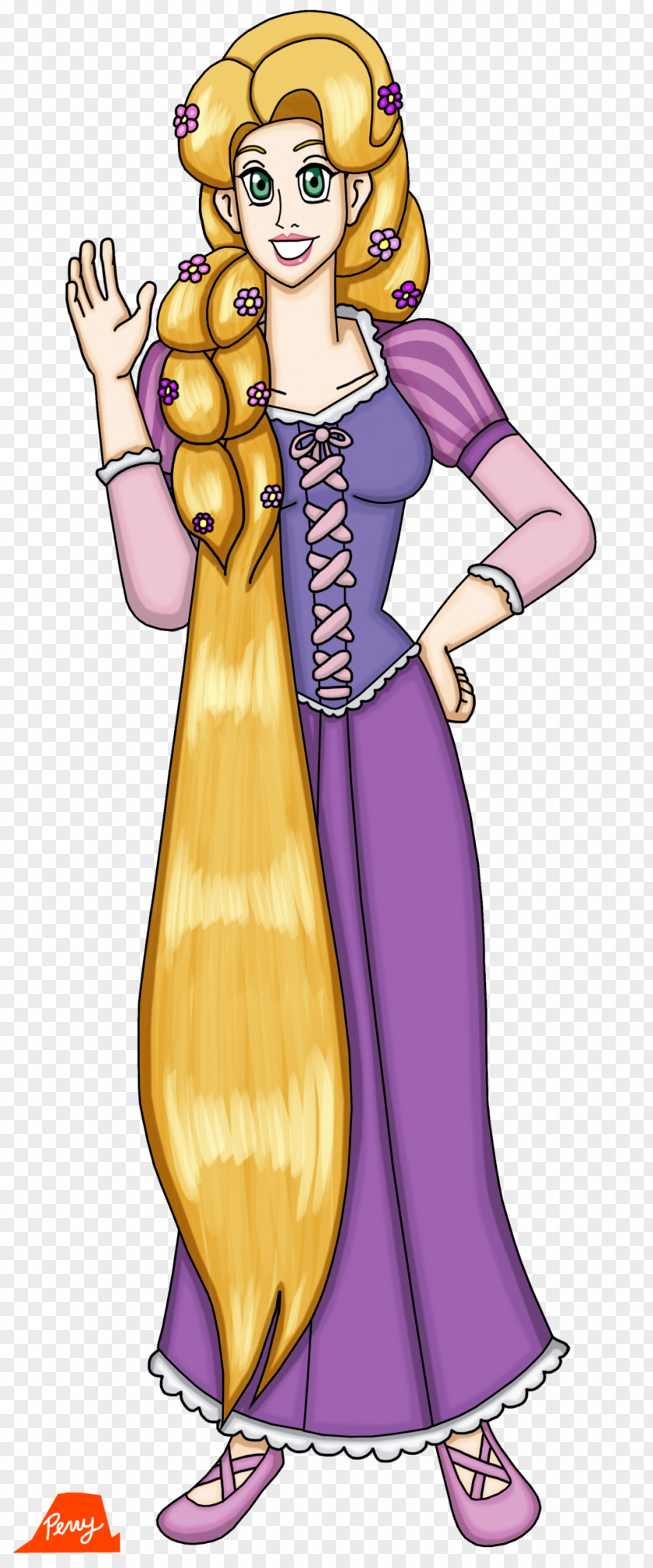Rapunzel Braids Cartoon Costume Finger Legendary Creature PNG