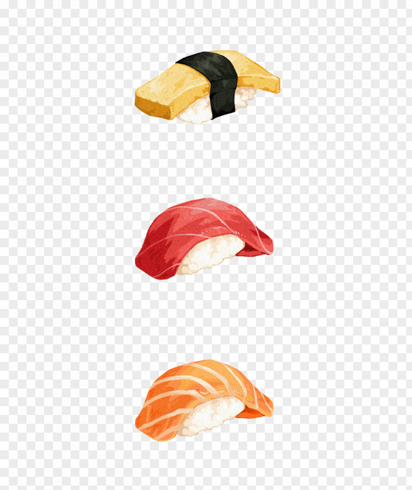 Sushi Sashimi Watercolor Painting Japanese Cuisine PNG