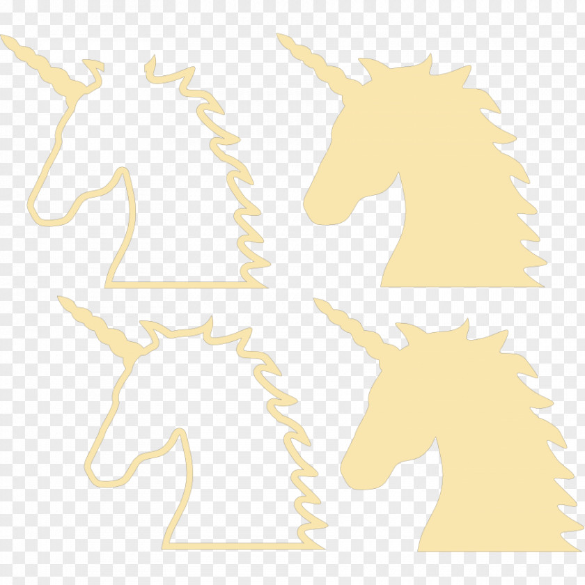 Unicorn Head Horse Giraffe Mane PNG