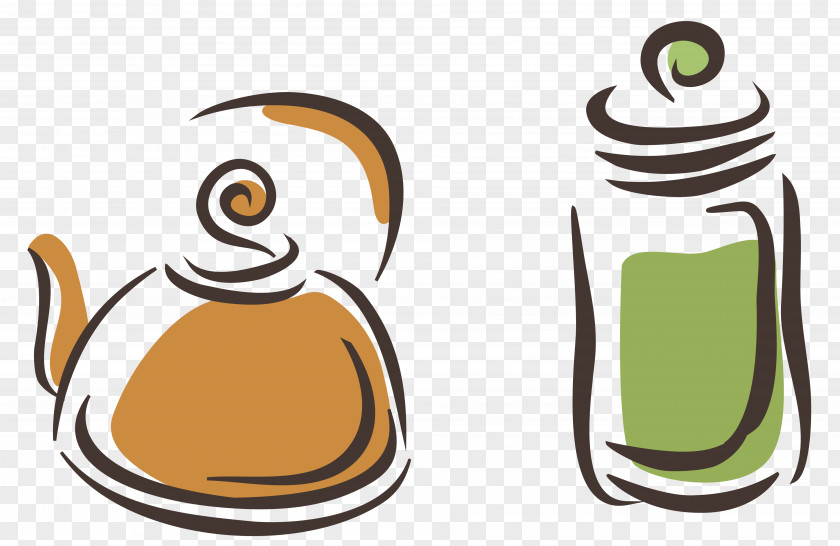 Vector Tea Teaware Clip Art PNG