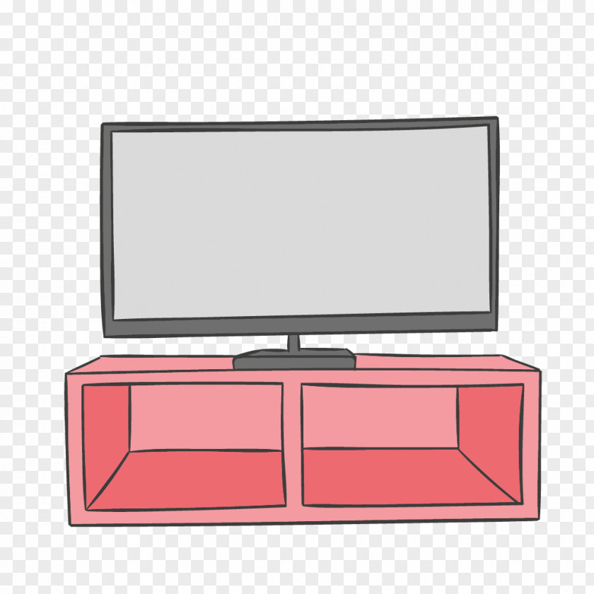 Hand-painted TV Television Drawing Cartoon PNG
