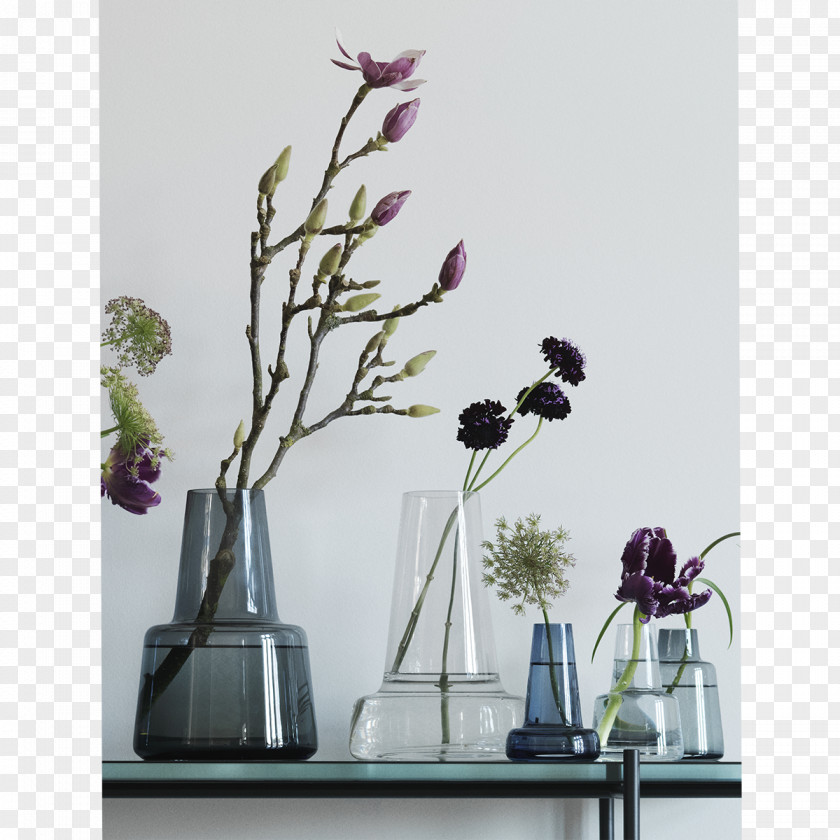 Vase Aalto Holmegaard Floral Design PNG