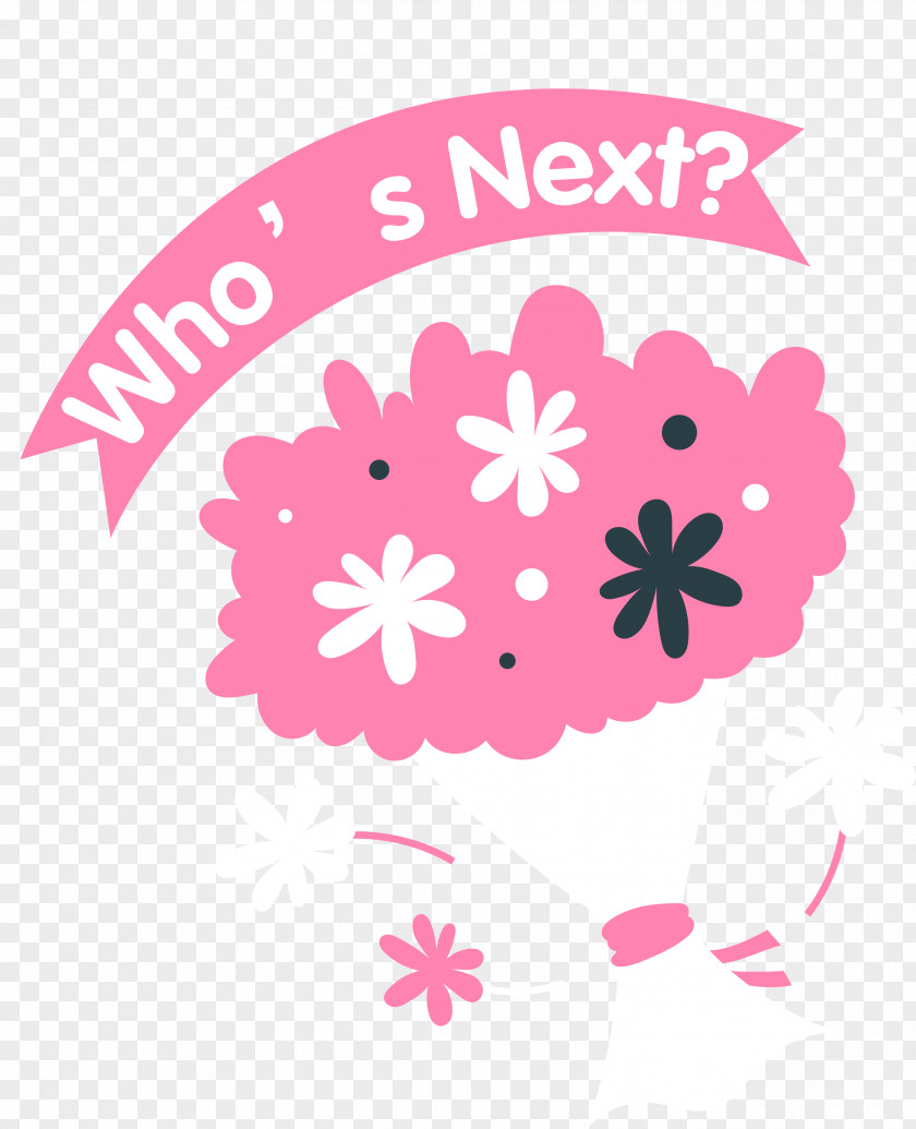 Vector Pink Flowers PNG