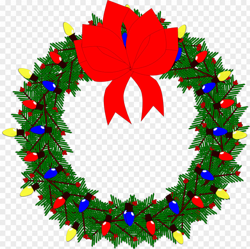 Xmas Wreath Cliparts Christmas Garland Clip Art PNG