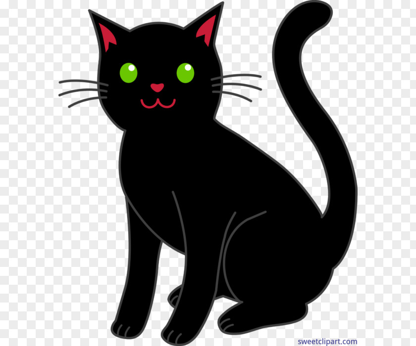 Cat Black Kitten Clip Art Image PNG