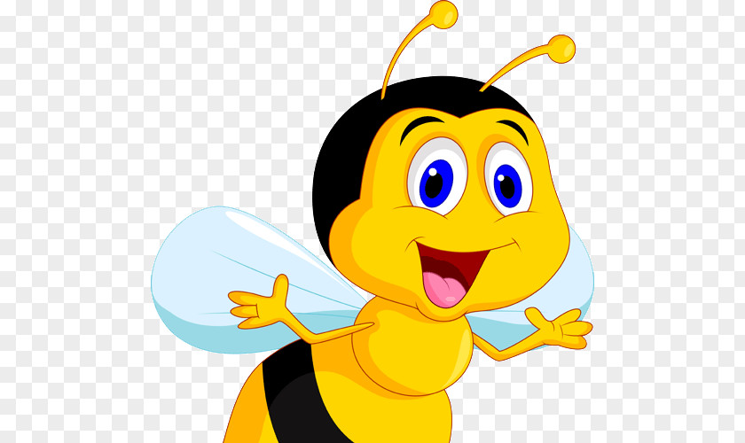 Honey Bee Cartoon Clip Art PNG