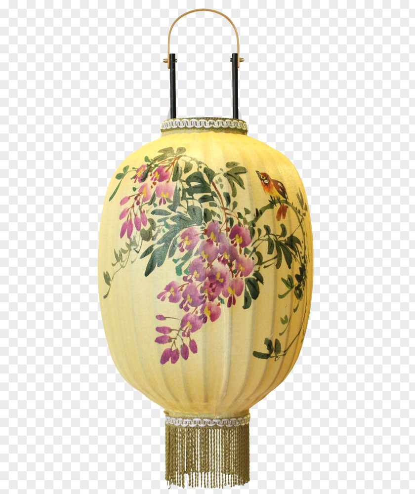 Painted Plum Blossom Lantern The Art Of Painting Lighting PNG