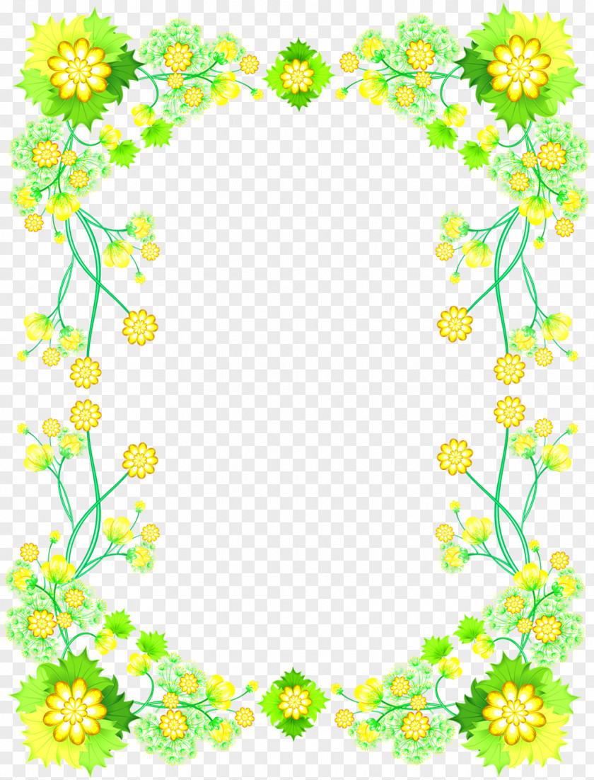 Yellow Frame Cut Flowers Floral Design Floristry PNG