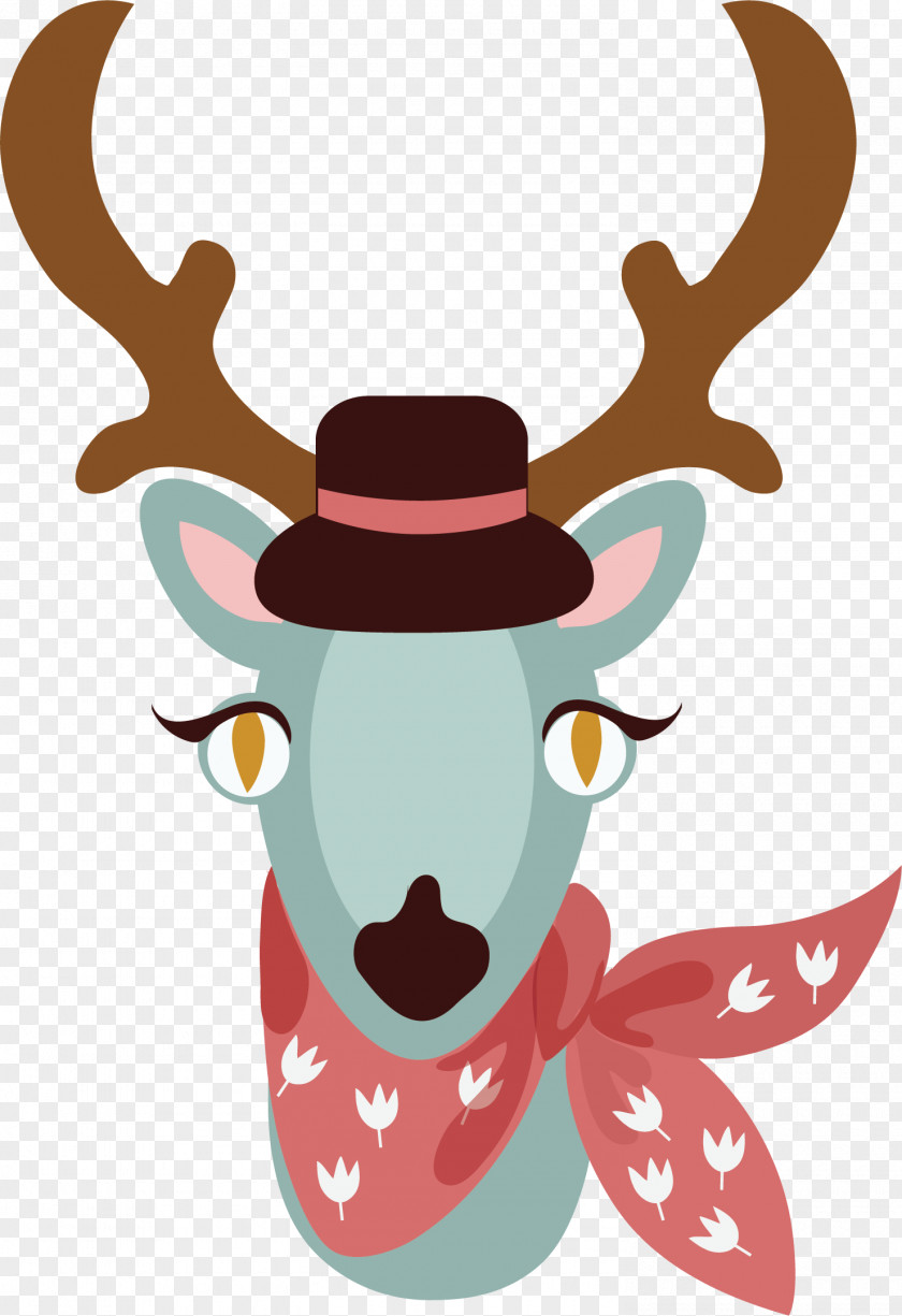 Blue Deer Vector Photography Poster Royalty-free Illustration PNG