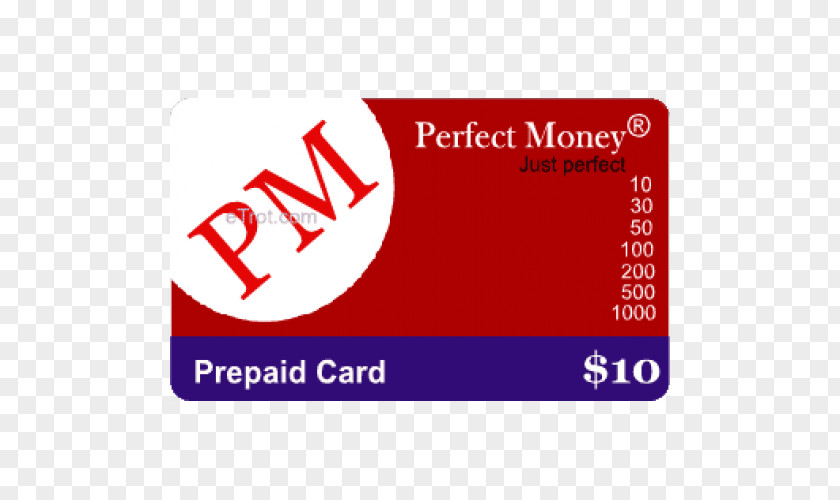 Gift Voucher Card Perfect Money Service PNG