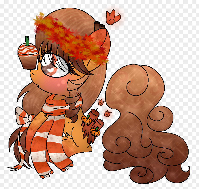 Pumpkin Spice Carnivora Food Legendary Creature Animated Cartoon PNG