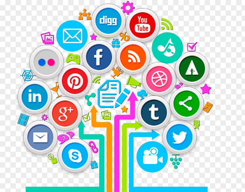 Social Media Marketing Digital Business PNG
