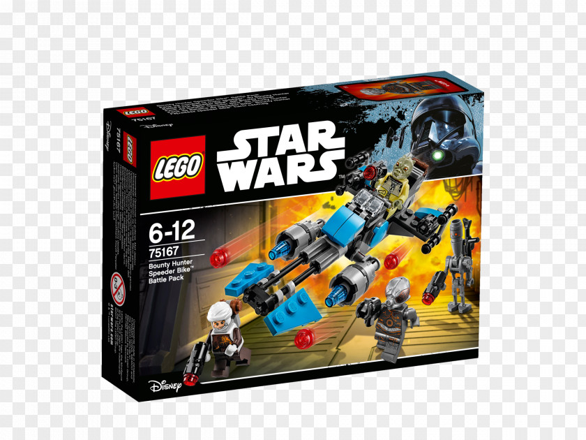 Speeder Bike 4-LOM LEGO 75167 Star Wars Bounty Hunter Battle Pack Lego Wars: The Video Game Bossk PNG