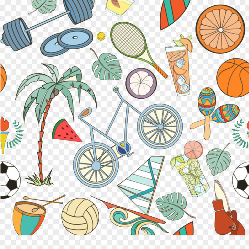 Sports Equipment 2016 Summer Olympics Championship Basketball Sport Pattern PNG