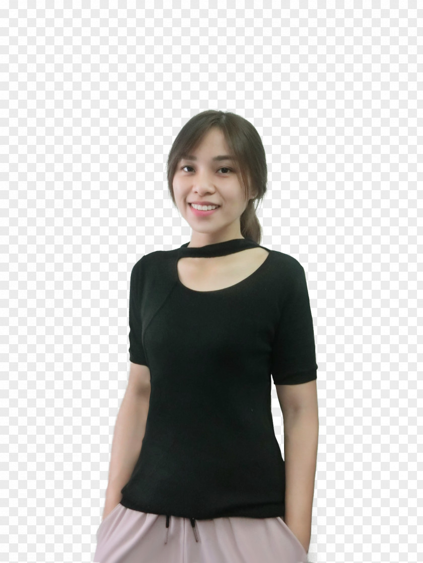 T-shirt Shoulder Sleeve Outerwear Black M PNG