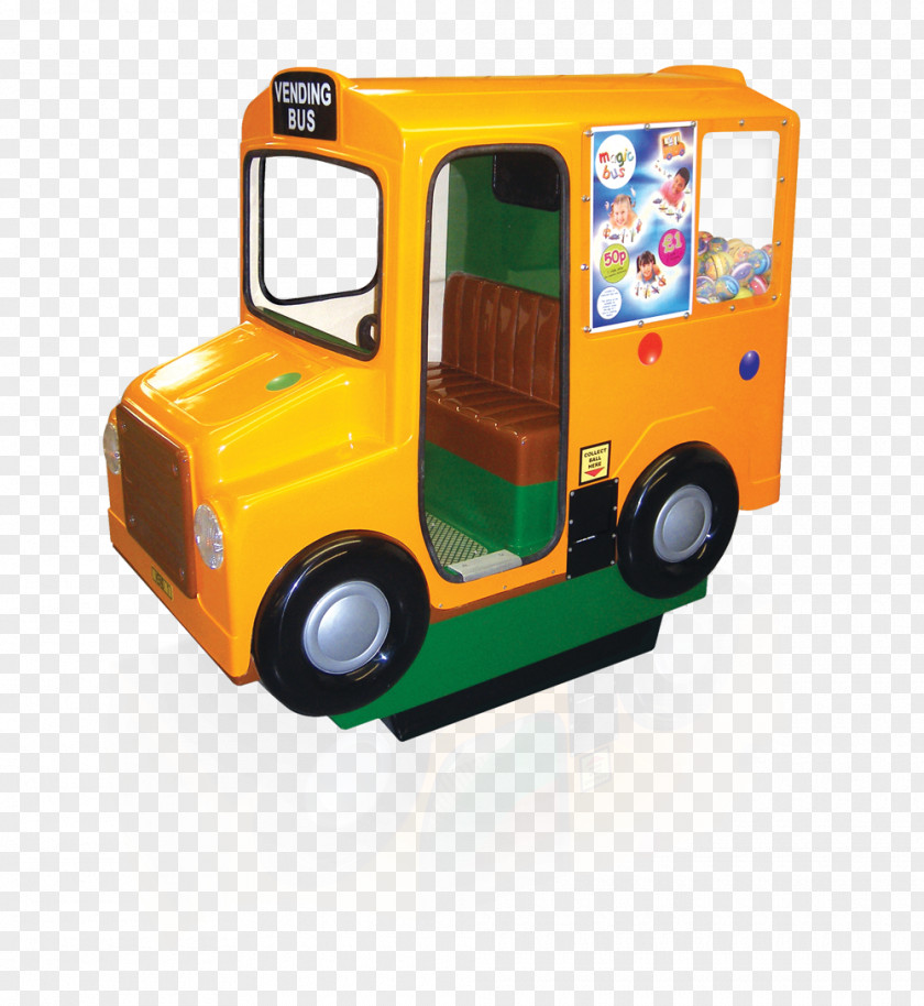 Bus Motor Vehicle Kiddie Ride Vending Machines Amusement Park PNG