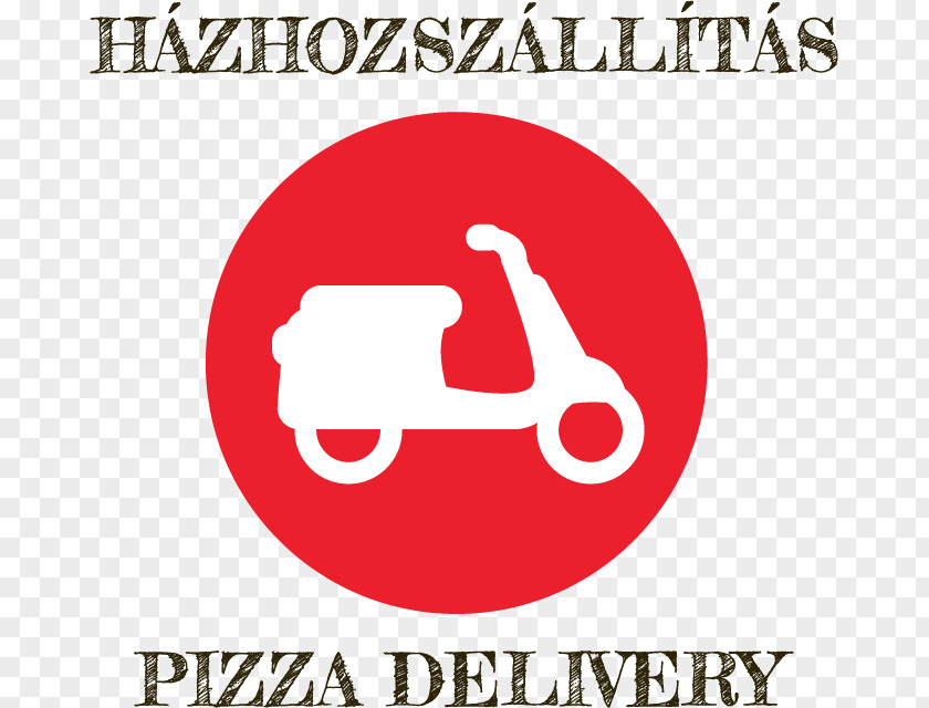 Delivery Pizza Logo Brand Line Font PNG