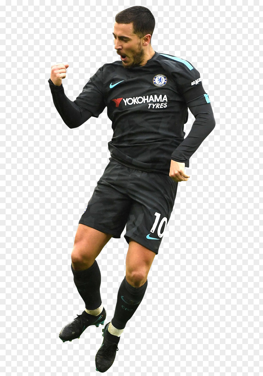 Football Eden Hazard Jersey Chelsea F.C. Player PNG