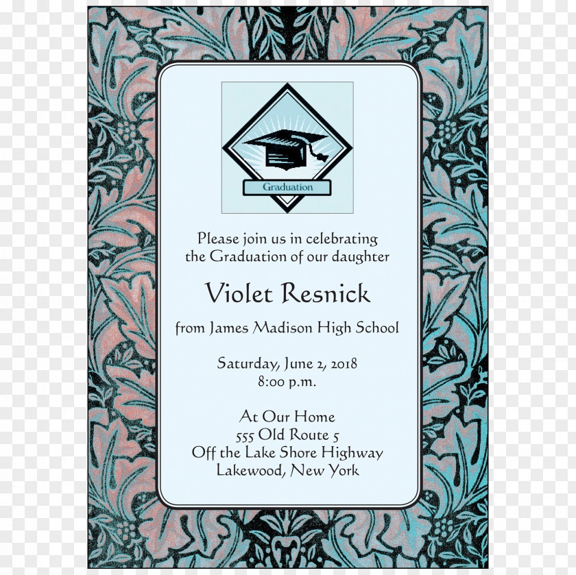 Graduate 2018 Wedding Invitation Retirement Convite Party PNG